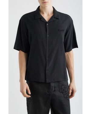 Ksubi End Diner Logo Camp Shirt - Black