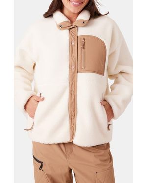 Roxy Axel Fleece Jacket - Natural