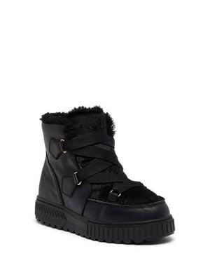 Sorel One Ave Alpine Genuine Shearling Waterproof Boot - Black