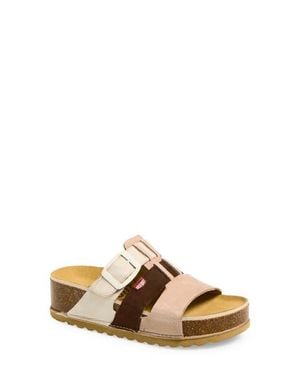 On Foot Naoshima Three-Strap Slide Sandal - Multicolor
