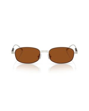 Brunello Cucinelli 51Mm Oval Sunglasses - Brown