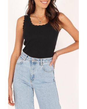 Petal & Pup Monique Rib Tank Top - Black