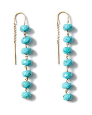 Chan Luu Semiprecious Stone Linear Drop Earrings - Blue