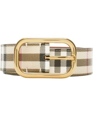 Burberry Vintage Check Belt - Metallic