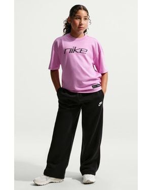 Nike Kids' French Terry Wide Leg Pants - Multicolor