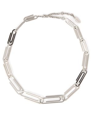Off-White c/o Virgil Abloh Paperclip Chain Necklace - Metallic