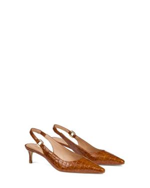 LK Bennett Lettie Oloid Pointed Toe Slingback Pump - Brown