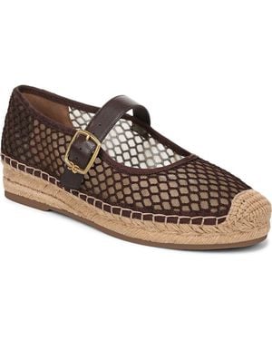 Sam Edelman Mackiemesh Mary Jane Platform Espadrille - Brown