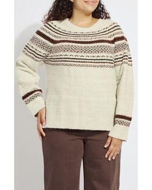 Lyssé Harriet Fair Isle Sweater - Natural