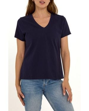 Threads For Thought Aria Essential Organic Cotton T-Shirt - Blue