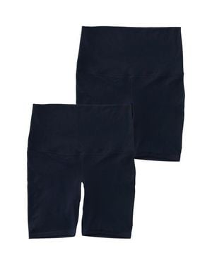 Ingrid & Isabel 2-Pack Maternity Bike Shorts - Black