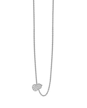 Qeelin Petite Wulu Diamond Pendant Necklace - White
