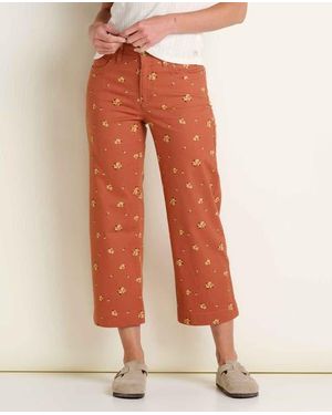 Toad & Co. Earthworks Wide Leg Pant - Orange