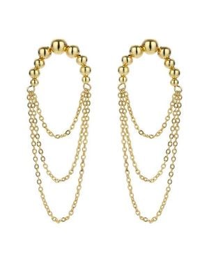 petit moments Gilded Chandelier Earrings - Metallic