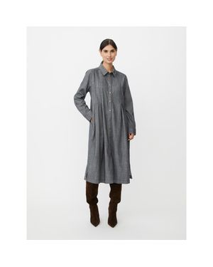 Masai Noveline Long Sleeve Shirt Dress - Gray