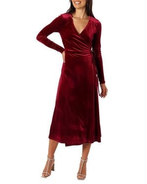 pierre floral long sleeve lace midi dress petal & pup Pierre Long Sleeve Lace Maxi Dress - Navy main image 0