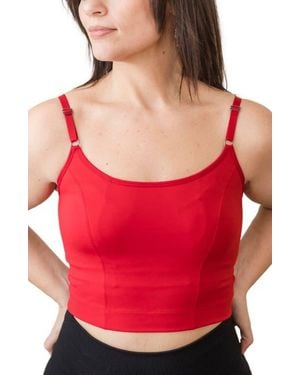 Davin & Adley Amelia Pumping And Nursing Crop Cami - Red
