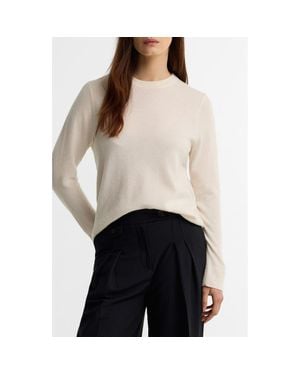 Barbour Penwood Cashmere Sweater - White