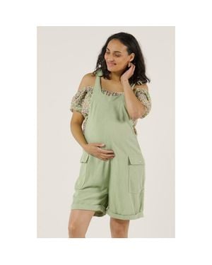 Cache Coeur Eloise Maternity Shorts Overall - Green
