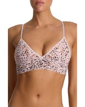 Hanky Panky Padded Lace Bralette - Brown