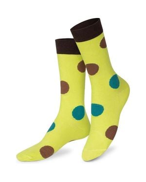 Doiy. Ripe Avocado 3D Crew Socks - Yellow
