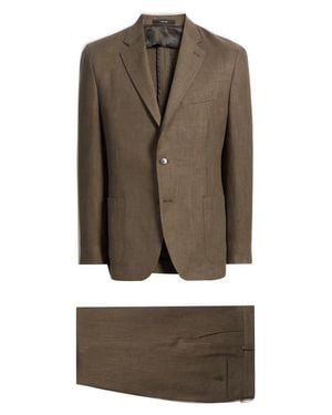 Vince Icon Relaxed Fit Linen Suit - Brown