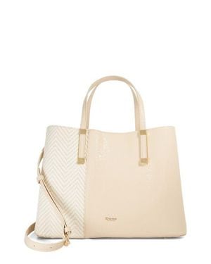 Dune Dorry Faux Leather Tote - Natural