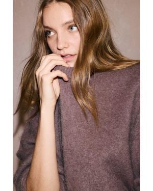 H&M Oversized Mohair-Blend Sweater - Brown