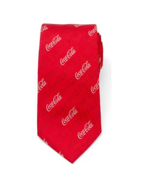 Cufflinks Inc. Coca-Cola Logo Silk Blend Tie - Red