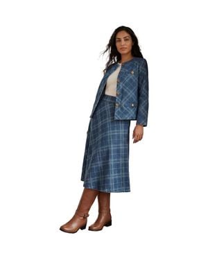 Jessica London Stretch Denim Lady Jacket - Blue