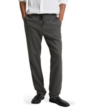 Vince Lightweight Hemp Linen Pants - Black