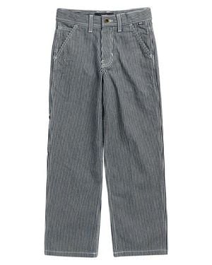 Vans Kids' Striped Tapered Carpenter Pants - Gray