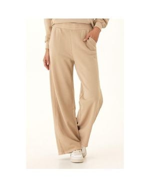 Threads For Thought Esmeralda Mineral Wash Wide Leg Pants - Natural