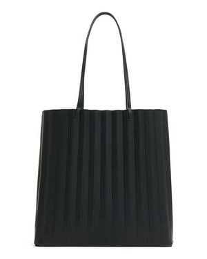 Mansur Gavriel Large Filo Pleated Tote - Black