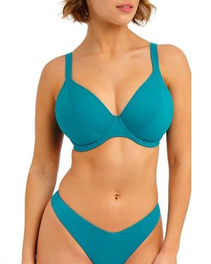 Freya Jewel Cover Underwire Bikini Top - Blue