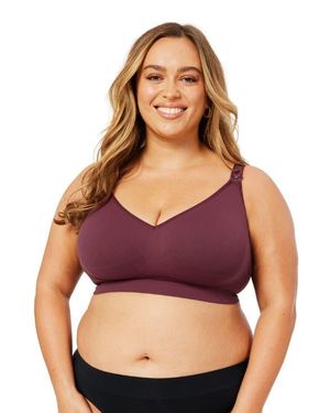 Cake Maternity Popping Candy Fuller Bust Wire-Free Nursing Bra - Purple