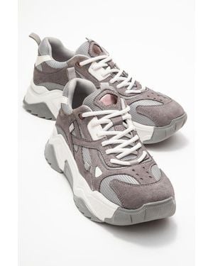 Prologue Shoes Loretta Platform Sneakers - Gray
