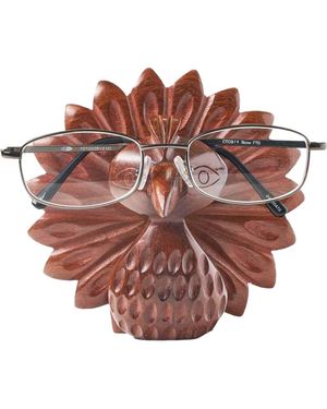 Matr Boomie Peacock Glasses Holder Stand - Brown