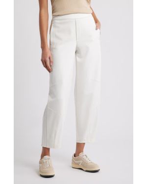 Wit & Wisdom Skyrise Barrel Leg Glider Pants - White