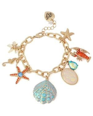 Betsey Johnson Sealife Charm Flex Bracelet - Metallic