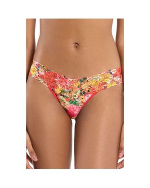 Hanky Panky Print Low Rise Thong - Orange