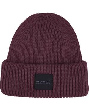Regatta Gender Inclusive Connora Fisherman Christian Lacroix Knitted Beanie - Purple
