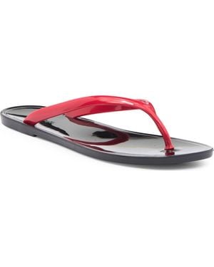 Jeffrey Campbell Beach Day Jelly Flip Flop - Red