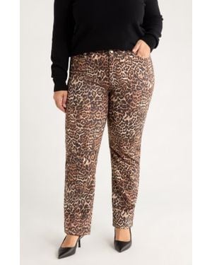 Jones New York Straight Leg Ankle Pants - Black