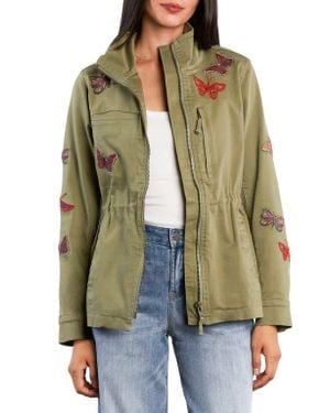 Billy T Rider Embroidered Utility Jacket - Green