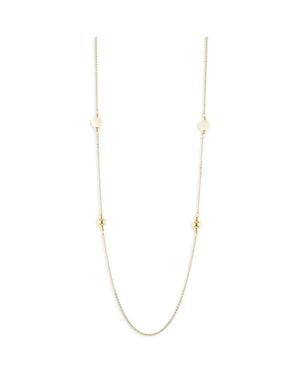 Panacea Howlite Station Necklace - Metallic