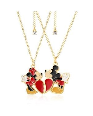 Disney Minnie & Mickey Mouse Couples Necklace For Him And Her, 16+3 - Red