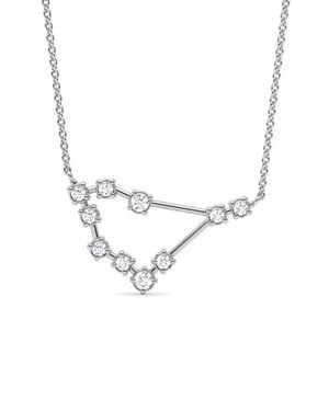 HauteCarat Capricorn Constellation Lab Created Diamond Necklace - Blue