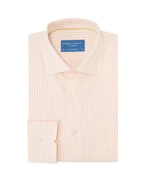 Robert Talbott Reynolds Dobby Stripe Contemporary Fit Shirt - White