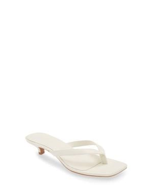 Open Edit Tori Kitten Heel Sandal - White